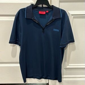Men's Hugo Boss polo with zip detail size M